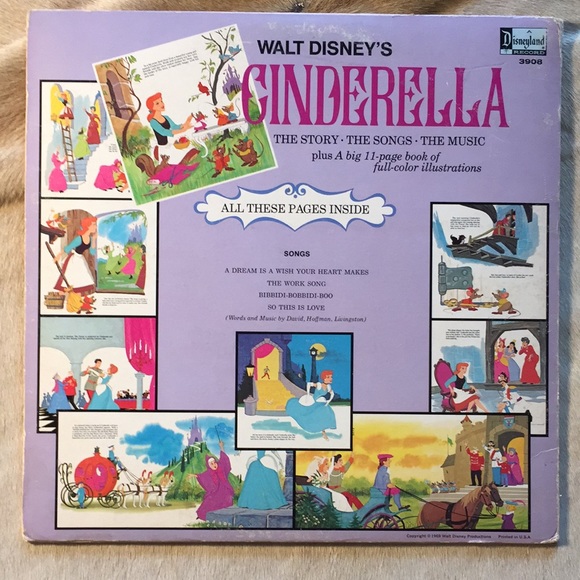 Walt Disney’s - “Cinderella” Vinyl LP - Picture 2 of 5